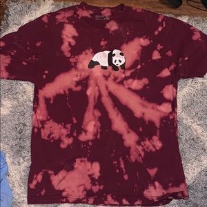 3/$20 🐼 MAROON ACID WASH PANDA TEE 🐼